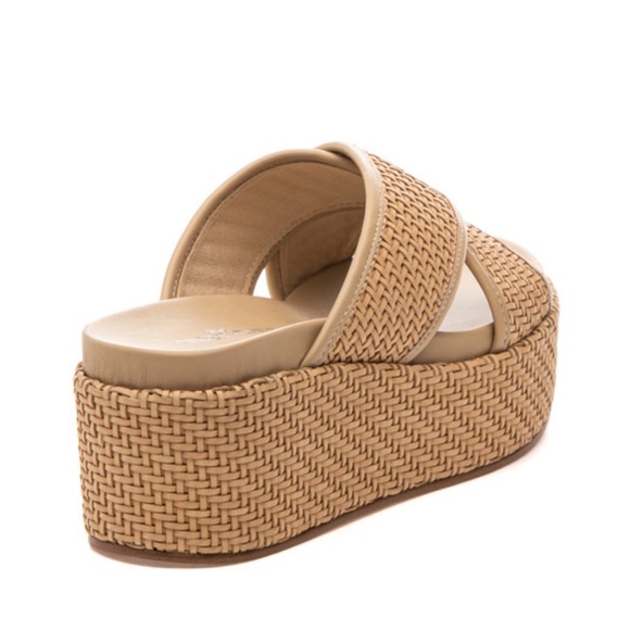 NWT J/SLIDES QUACKIE Natural Vegan Luxe Sandal - Picture 3 of 16